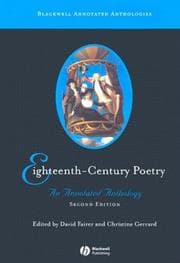 Tapa de Eighteenth-century poetry