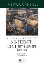 Tapa de A companion to nineteenth-century Europe, 1789-1914