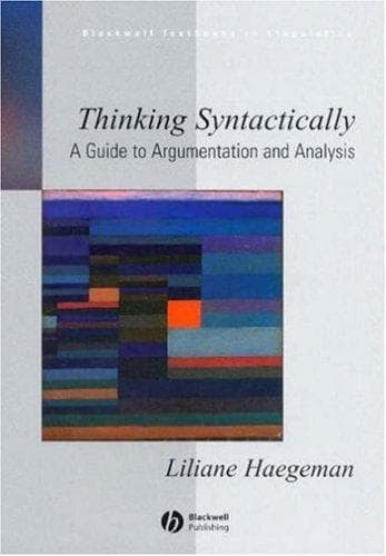Tapa de Thinking Syntactically