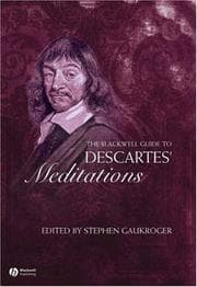 Tapa de The Blackwell guide to Descartes' Meditations