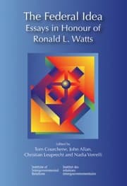 Tapa de The Federal Idea Essays In Honour Of Ronald L Watts