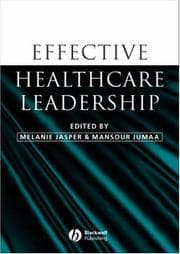 Tapa de Effective healthcare leadership