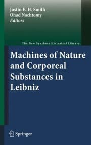Tapa de Machines Of Nature And Corporeal Substances In Leibniz