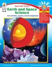 Tapa de Just The Facts Earth And Space Science