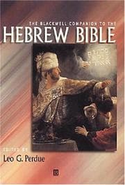 Tapa de Companion to the Hebrew Bible