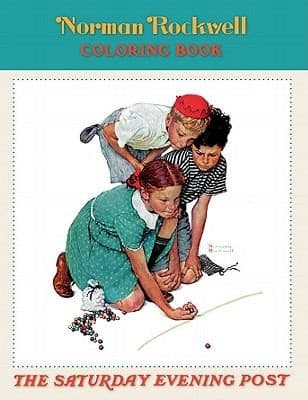 Tapa de Norman Rockwell Coloring Book
