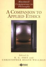 Tapa de Companion to Applied Ethics