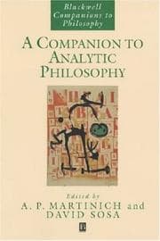 Tapa de Companion to Analytic Philosophy