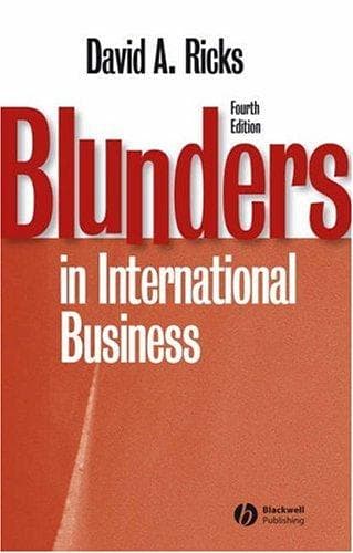 Tapa de Blunders in international business