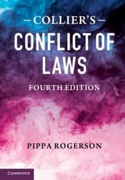 Tapa de Colliers Conflict Of Laws
