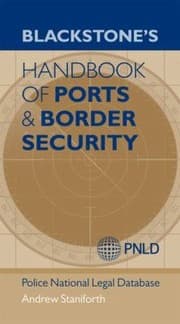 Tapa de Blackstones Handbook Of Ports And Border Security
