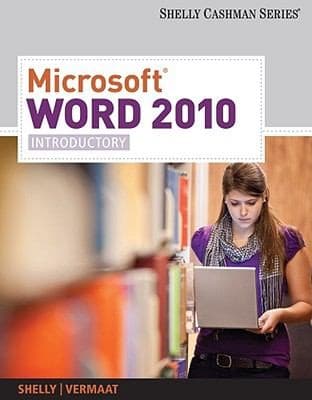Tapa de Microsoft Word 2010 Introductory