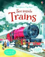 Tapa de An Usborne Flap Book See Inside Trains