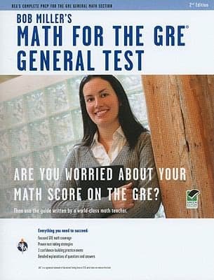 Tapa de Bob Millers Math For The Gre General Test