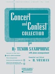 Tapa de Concert and Contest Collection for BB Tenor Saxophone