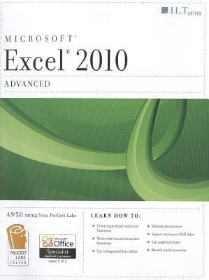 Tapa de Excel 2010 Advanced Student Manual