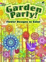 Tapa de Garden Party Flower Designs To Color