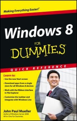 Tapa de Windows 8 For Dummies Quick Reference