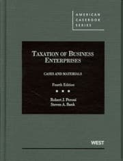 Tapa de Taxation Of Business Enterprises Cases And Materials