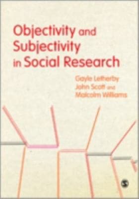 Tapa de Objectivity And Subjectivity In Social Research