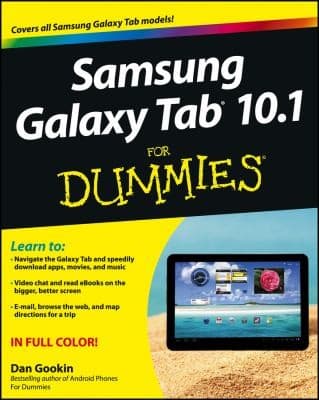 Tapa de Samsung Galaxy Tab 101 For Dummies