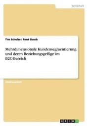 Tapa de Mehrdimensionale Kundensegmentierung Und Deren Beziehungsgefge Im B2cbereich