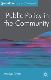 Tapa de Public Policy In The Community