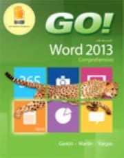 Tapa de Go With Microsoft Word 2013 Comprehensive
