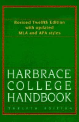 Tapa de Harbrace College Handbook
