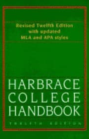 Tapa de Harbrace College Handbook