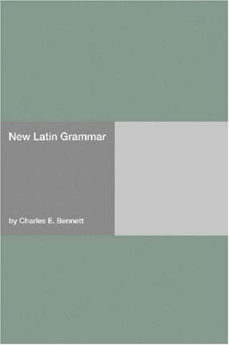 Tapa de New Latin Grammar