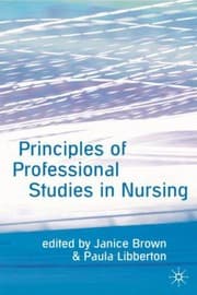 Tapa de Principles Of Professional Studies In Nursing