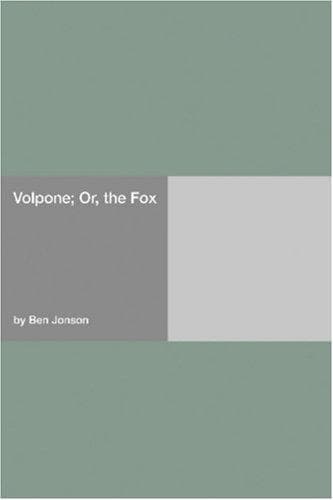 Tapa de Volpone; Or, the Fox