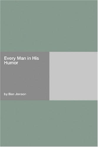 Tapa de Every Man in His Humor