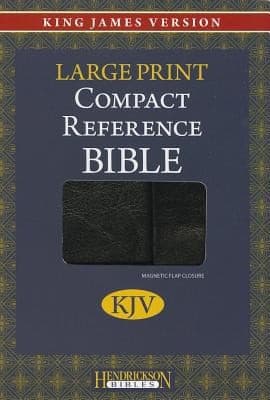 Tapa de Large Print Compact Reference BibleKJVMagnetic Flap Closure