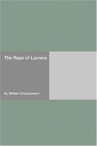 Tapa de The Rape of Lucrece