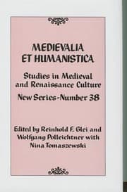 Tapa de Medievalia Et Humanistica Studies In Medieval And Renaissance Culture
