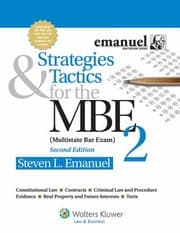 Tapa de Strategies Tactics for the MBE (Mulitstate Bar Exam) 2