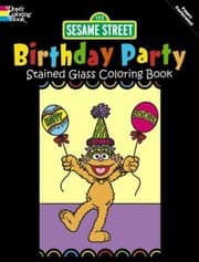 Tapa de Sesame Street Birthday Party Stained Glass Coloring Book
            
                Dover Coloring Book