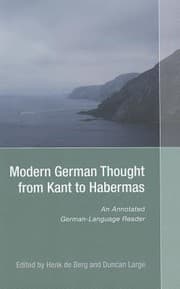 Tapa de Modern German Thought From Kant To Habermas