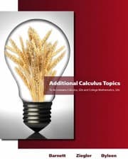 Tapa de Additional Calculus Topics To Accompany Calculus 12e And College Mathematics 12e