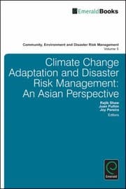 Tapa de Climate Change Adaptation And Disaster Risk Reduction An Asian Perspective