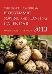 Tapa de North American Biodynamic Sowing and Planting Calendar 2013