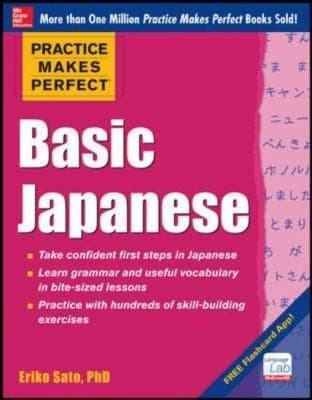 Tapa de Practice Makes Perfect Basic Japanese