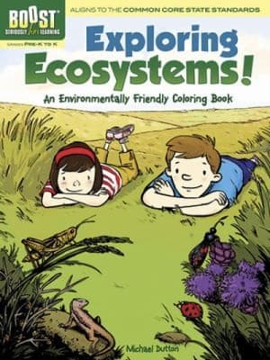 Tapa de Exploring Ecosystems An Environmentally Friendly Coloring Book