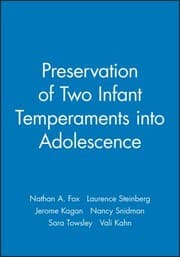 Tapa de The Preservation Of Two Infant Temperaments Into Adolescence