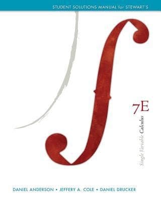 Tapa de Student Solutions Manual For Single Variable Calculus Seventh Edition