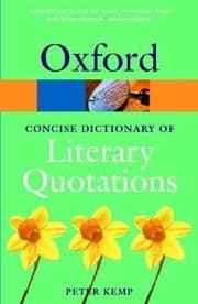 Tapa de The Oxford Dictionary Of Literary Quotations