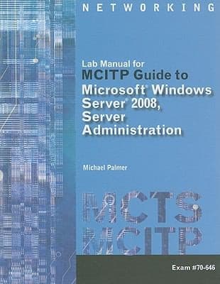 Tapa de Lab Manual For Mcitp Guide To Microsoft Windows Server 2008 Server Administration Exam 70646