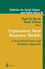 Tapa de Explanatory Item Response Models A Generalized Linear And Nonlinear Approach